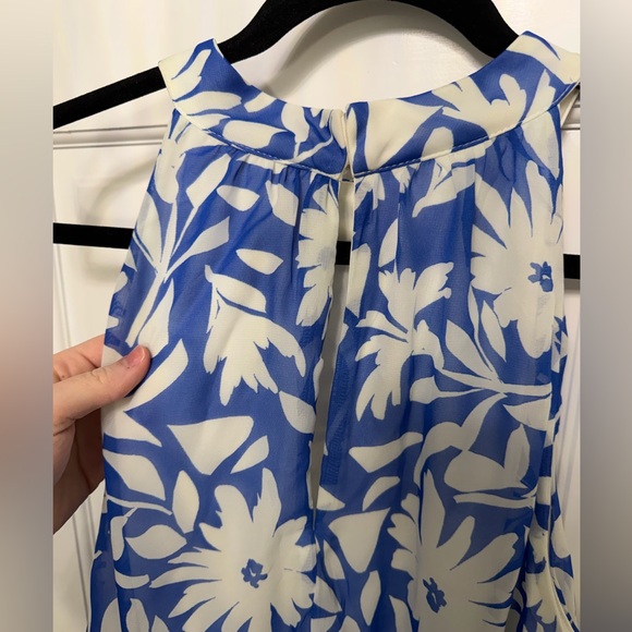 NWT Donna Ricco Floral Sleeveless Tiered Chiffon Maxi Dress - Picture 6 of 10